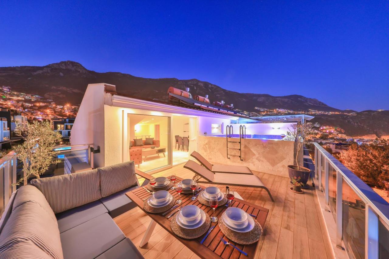 Olive View Penthouse Apartman Kalkan Kültér fotó